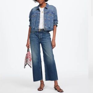 Madewell Low-Slung Baggy Crop Jeans 26 100% Cotton